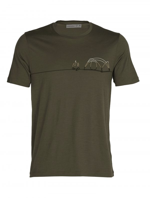 Icebreaker Tech lite 2, Single line camp Men's T-shirt