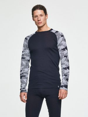 Bula Camo Merino Wool Crew Miesten Aluspaita