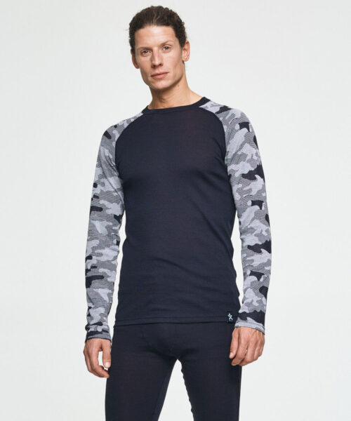 Bula Camo Merino Wool Crew Miesten Aluspaita