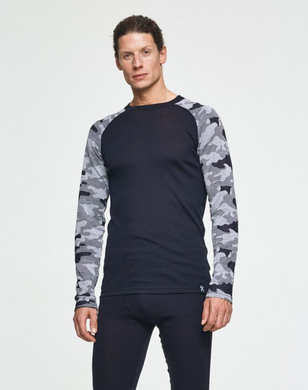 Bula Camo Merino Wool Crew