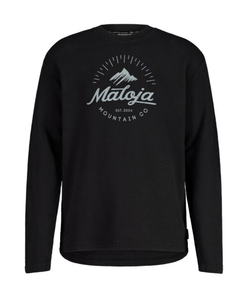 Maloja Julseim. Organic Waffle Ls Miesten Collegepaita