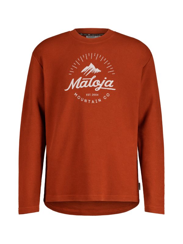 Maloja Julseim. Organic Waffle Ls Men's Sweat Shirt - Image 3