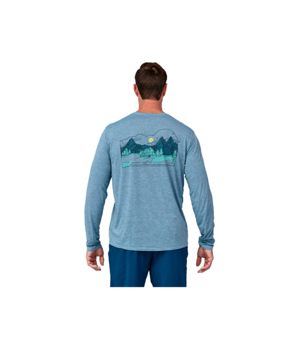 Patagonia M's L/S Cap Cool Daily Graphic Miesten Paita - Image 5