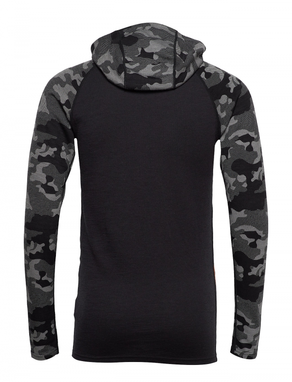 Bula Camo Merino Wool Zip Hood Miesten Aluspaita - Image 3