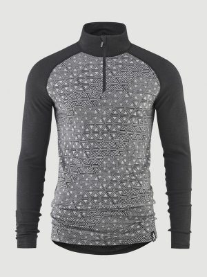 Bula Geo Merino Wool Halfzip Miesten Kerrastopaita