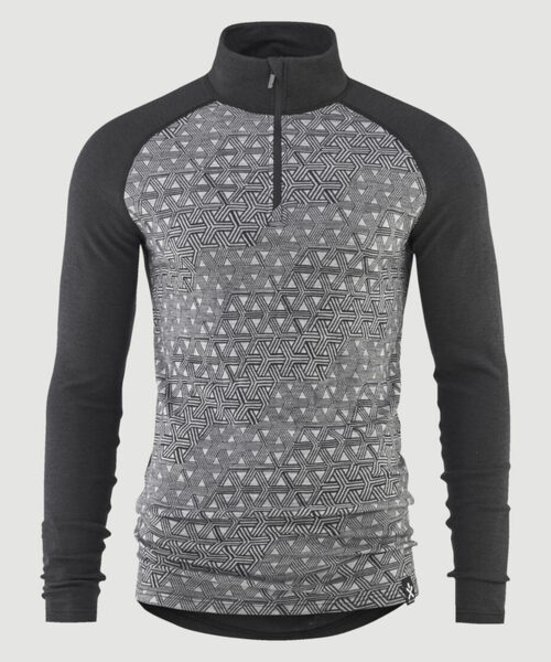 Bula Geo Merino Wool Halfzip Miesten Kerrastopaita