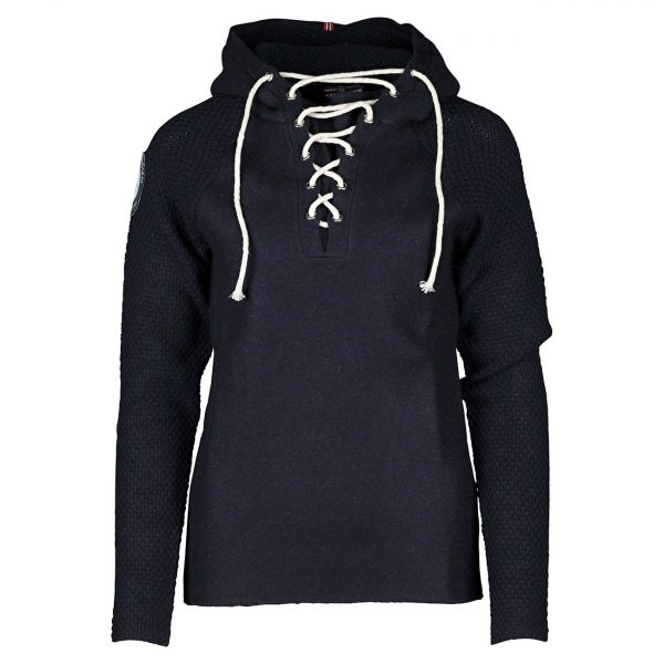 Amundsen Boiled Hoodie Laced Naisten Neulepaita - Image 6