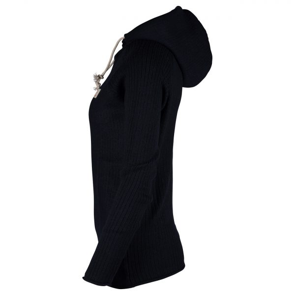 Amundsen Boiled Hoodie Ribbed Naisten Neulepaita - Image 5