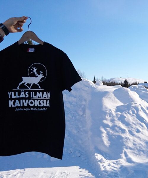 Ylläs Ilman Kaivoksia Miesten T-Paita