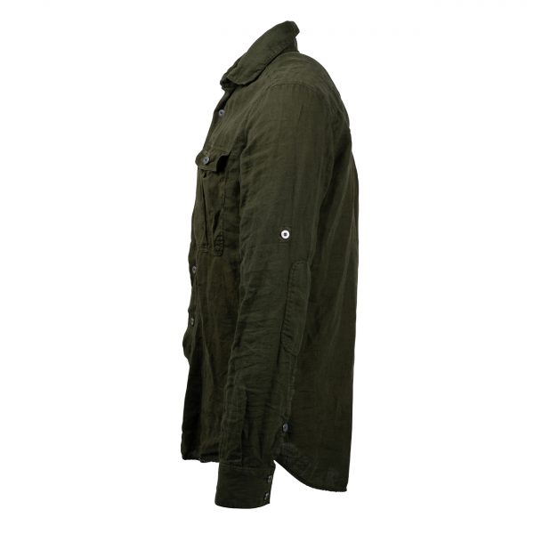 Amundsen Safari Linen Shirt Miesten Paita - Image 4