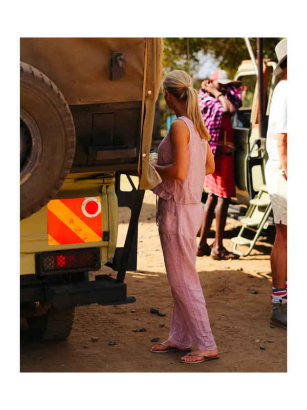 Amundsen Safari Linen Pants W Naisten Housut - Image 7