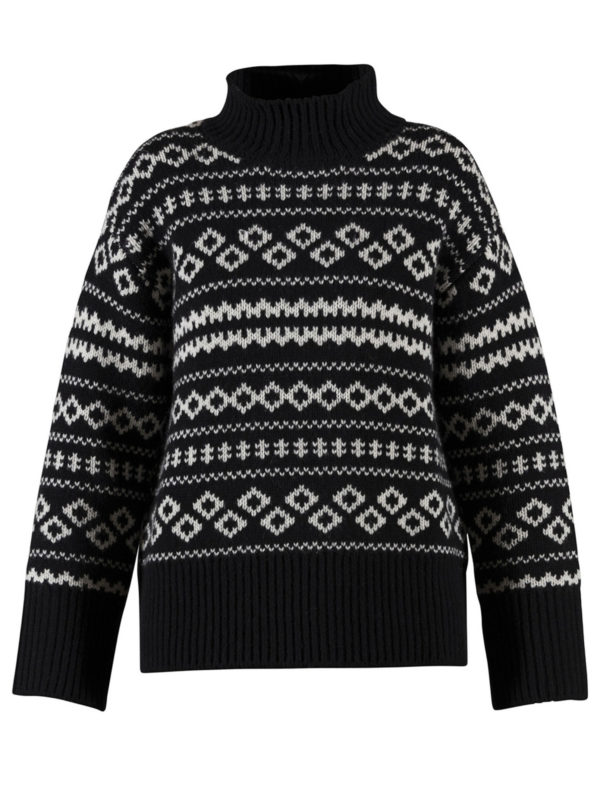 Blue Sportswear Fe Jaquard Knit Naisten Neulepaita - Image 3