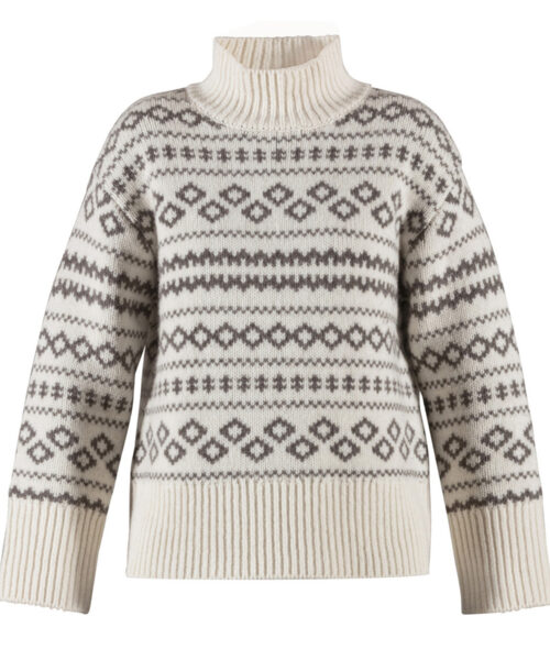 Blue Sportswear Fe Jaquard Women's Knit Sweater