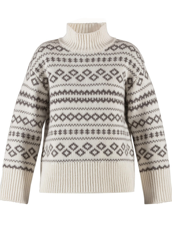 Blue Sportswear Fe Jaquard Knit Naisten Neulepaita