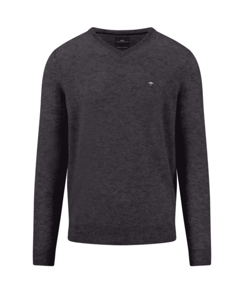 Fynch-Hatton-V-Neck-Merino-Cashmere-Neule edestä
