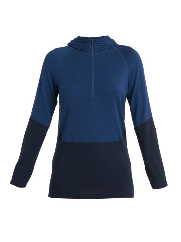 Icebreaker 200 Sonebula Ls Half Zip Hood Naisten Kerrastopaita