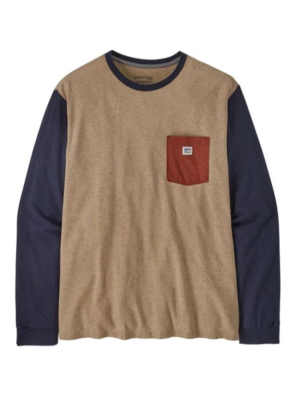 Patagonia L/S Shop Sticker Pocket Tee Miesten Paita - Image 2