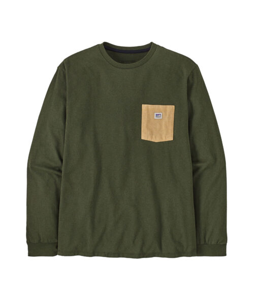 Patagonia L/S Shop Sticker Pocket Tee Miesten Paita