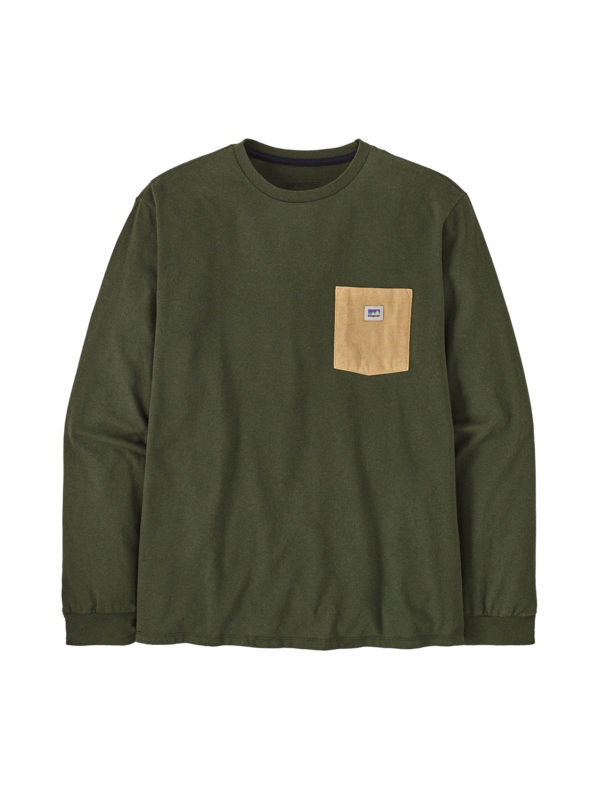 Patagonia L/S Shop Sticker Pocket Tee Miesten Paita