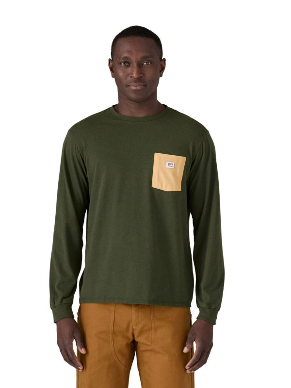 Patagonia L/S Shop Sticker Pocket Tee Miesten Paita - Image 3