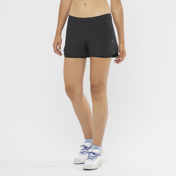 Salomon Cross 2in1 Naisten Shortsit - Image 3
