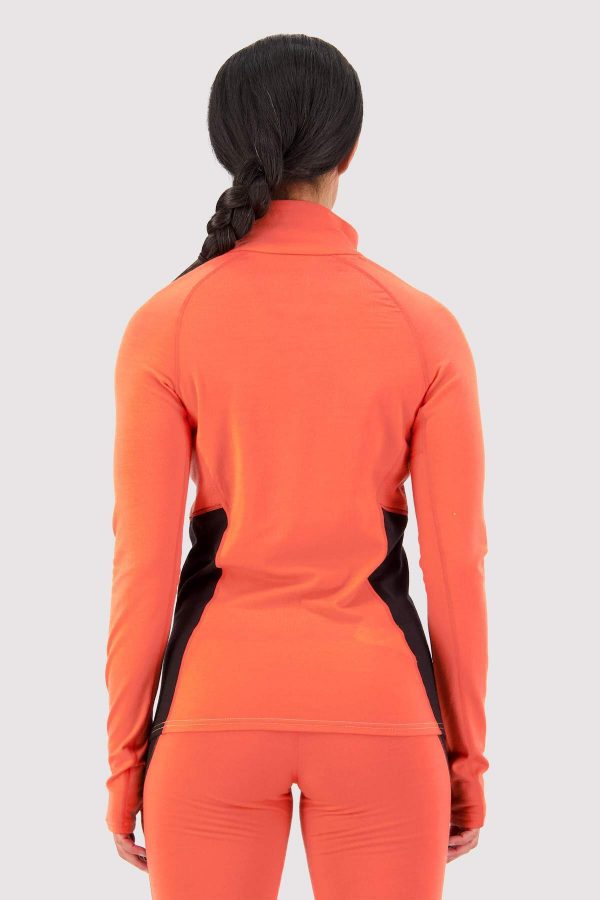 Mons Royale Olympus Half Zip Naisten Aluskerraston Paita - Image 2