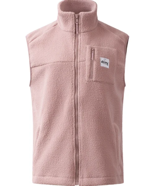 Eivy lumberjackie sherpa vest naisten fleece liivi faded woodrose edestä