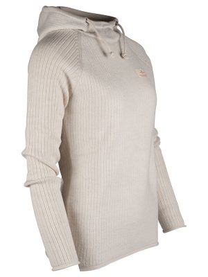Amundsen Boiled Hoodie Ribbed Naisten Neulepaita