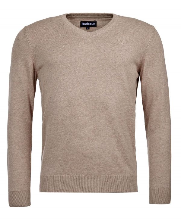 Barbour Pima Cotton V-neck Sweater