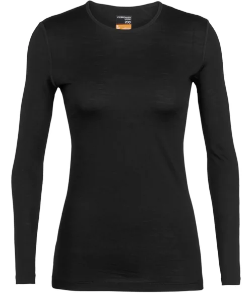 Icebreaker Merino 200 Oasis Long Sleeve Crew -aluspaita - Front