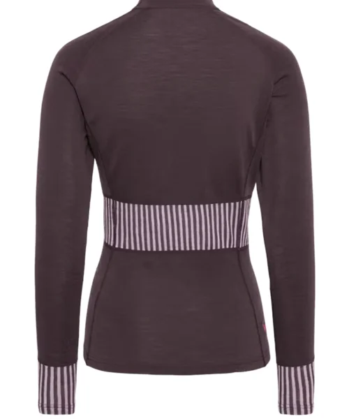 Kari Traa Ines Long Sleeve naisten merinovillainen kerrastopaita skandinaavisella neulekuviolla takaa