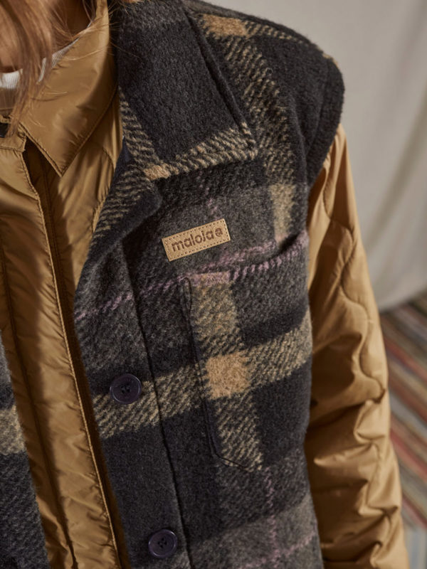 Maloja Aurinam. Wool Check Vest Women's - Image 4