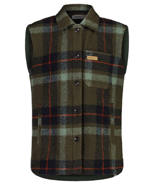 Maloja Aurinam. Wool Check Vest Women's