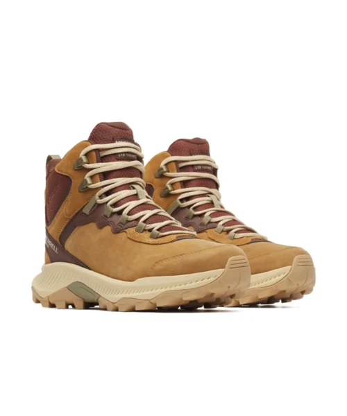 Merrell Women's Speed Strike 2 Leather Thermo Mid Waterproof -naisten ulkoilukengät molemmat kengät