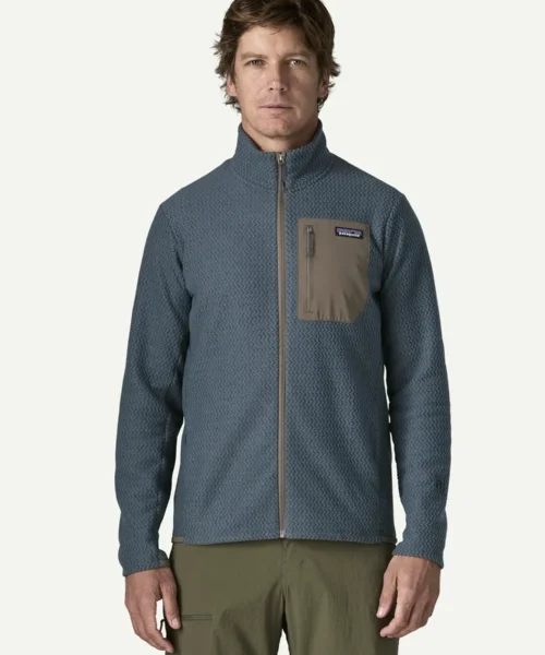 Patagonia Men's R1® Air -fleecetakki - Mallin päällä