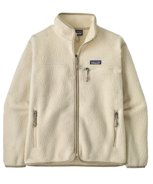 Patagonia Women's Retro Pile Fleece Jacket Natural -fleecetakki - Edestä