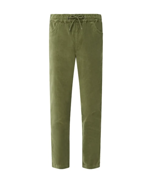 Picture Crusy Cord Pants -vakosamettihousut edestä - olivine