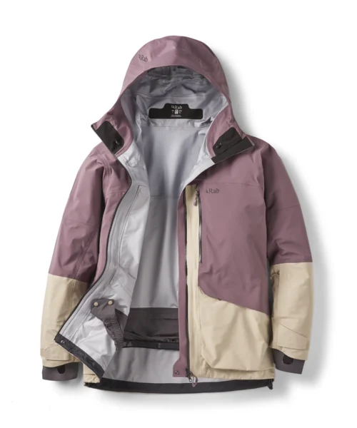 Rab Men's Bigline Waterproof Ski Jacket, Dark Iris Pebble, edestä