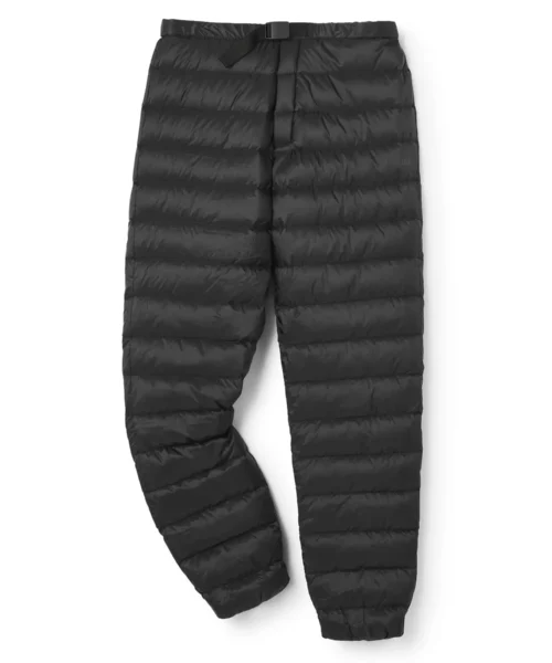Rab Electron Pro Down Pants -unisex-untuvahousut edestä