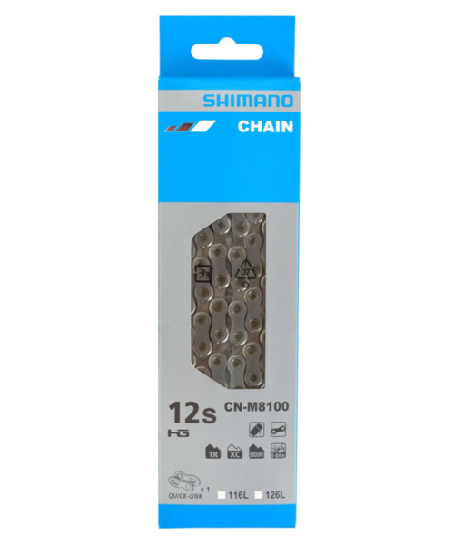 Shimano Cn-M8100 Chain, 126 L, 12-Speed