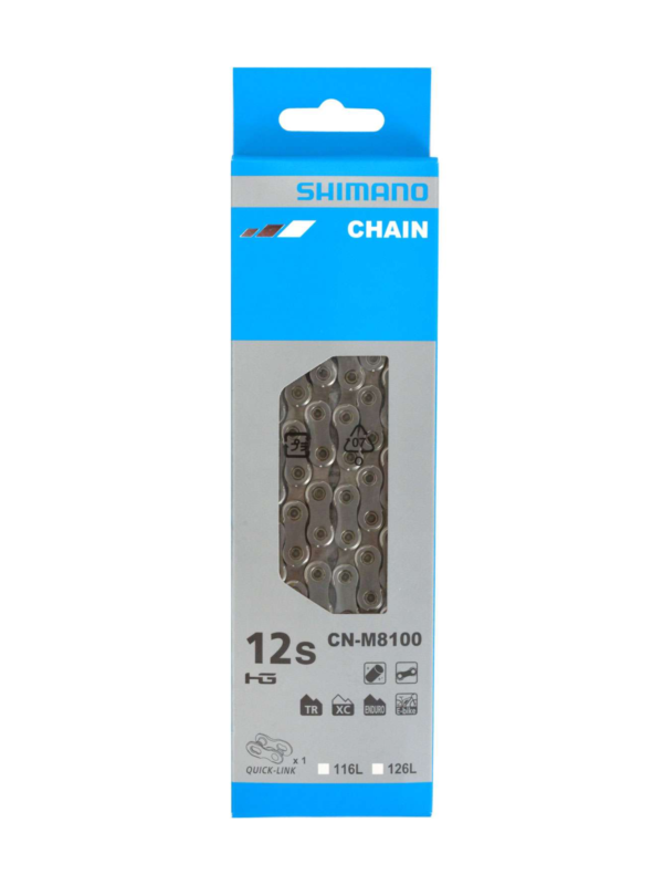 Shimano Cn-M8100 Chain, 126 L, 12-Speed